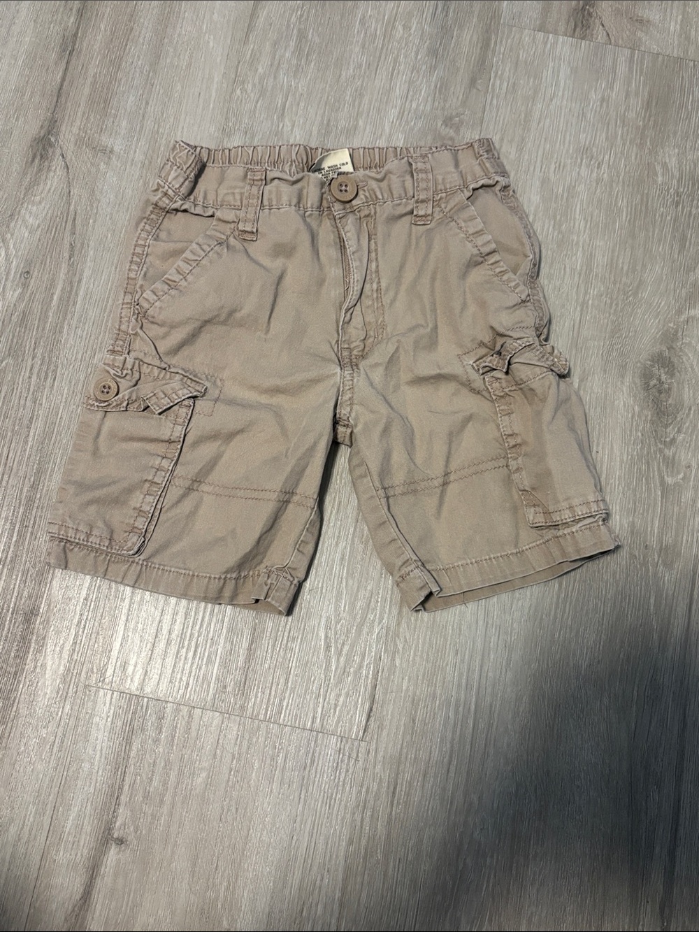 American Hawk Kids' Cargo Shorts in Light Khaki